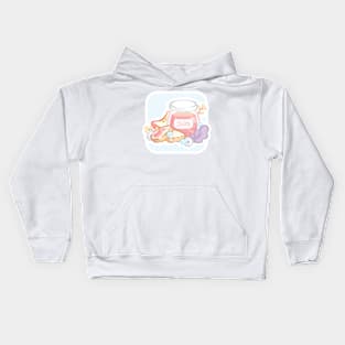 Magical Picnic Apple Jam and Toast Kids Hoodie